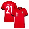 Maillot Foot Portugal Diogo J. 21 Domicile UEFA Euro 2024
